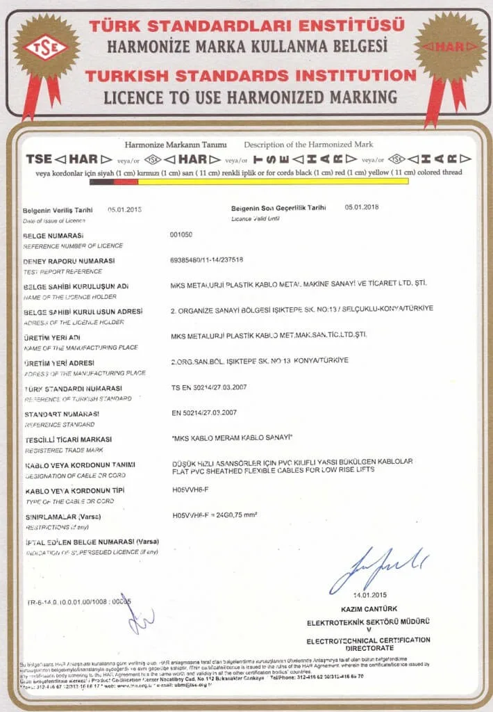 H05VVH6-F EN 50214 HAR Certification